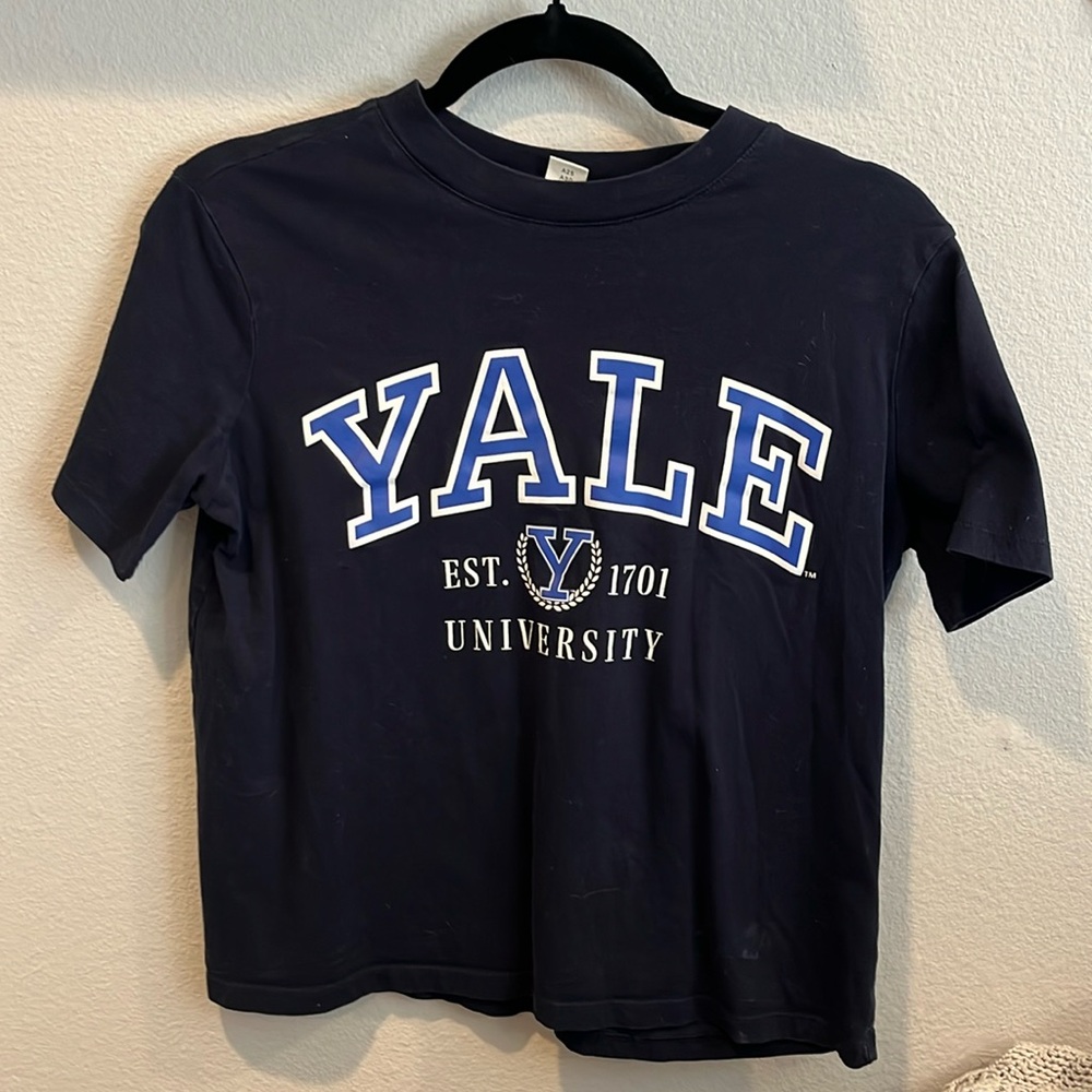 Navy blue YALE T-Shirt